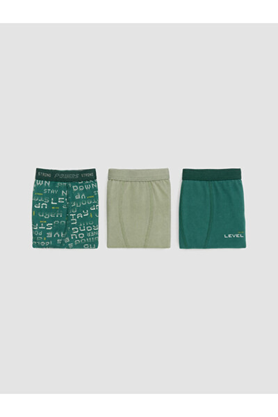 LC Waikiki Rmz Gi̇yi̇m Farkiyla Boys' Boxer 3-Pack