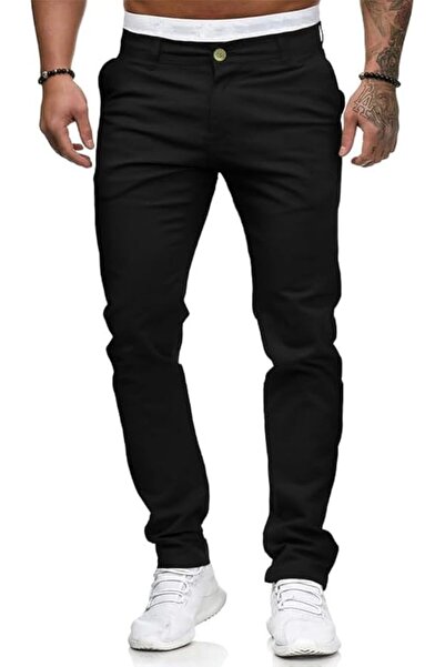 GENERAL HUNGSON Mens Chinos Slim Fit Stretch Flat-Front Skinny Dress Pants