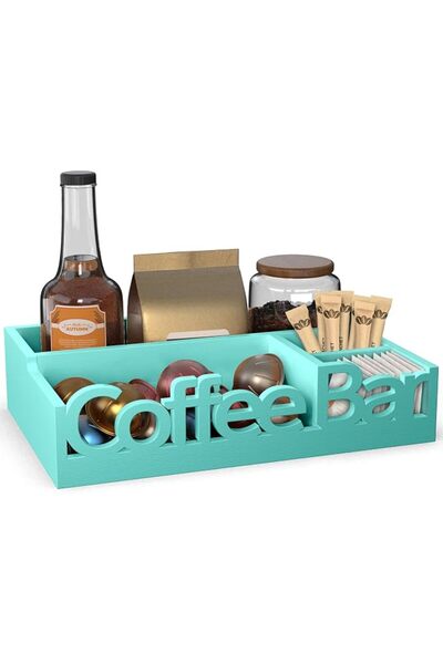 ADDFiT Wooden Organizer for Storing and Organizing Coffee Making Supplies for...