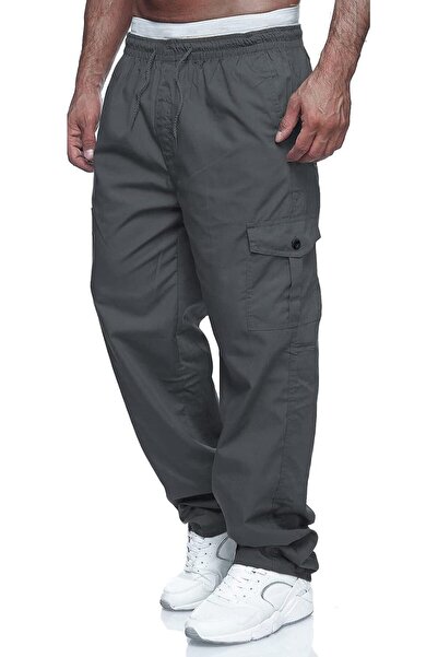 GENERAL THWEI Mens Cargo Pants Casual Drawstring Athletic Jogger Sports Outdo...