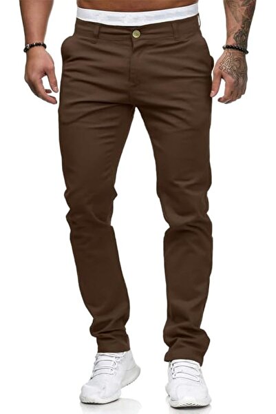 GENERAL HUNGSON Mens Chinos Slim Fit Stretch Flat-Front Skinny Dress Pants