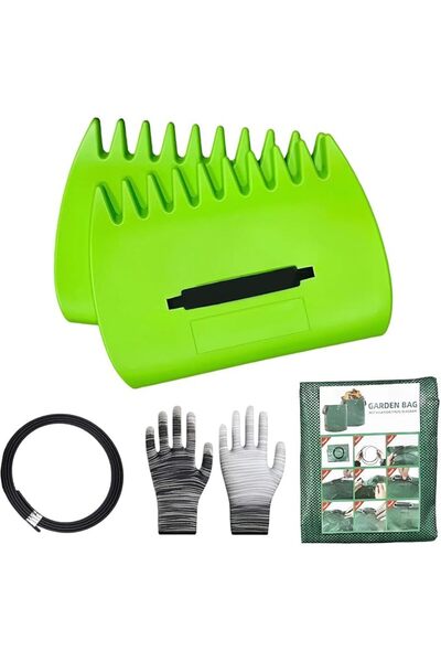 Generic Leaf Scoops Hand Rakes Gardening Backyard Tool with Garden Bag, Gloves