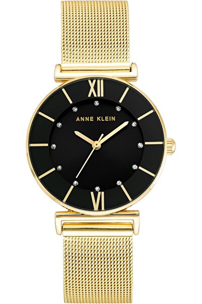 Anne Klein Women's Glitter Accented Mesh Bracelet Watch