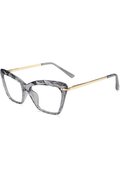 FEISEDY إطار نظارات كريستال كات آي لحجب الضوء الأزرق، نظارات كمبيوتر B2500