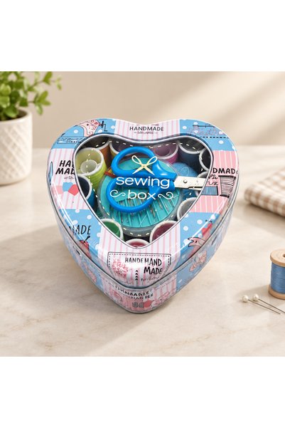 Generic Metal Heart Sewing Box