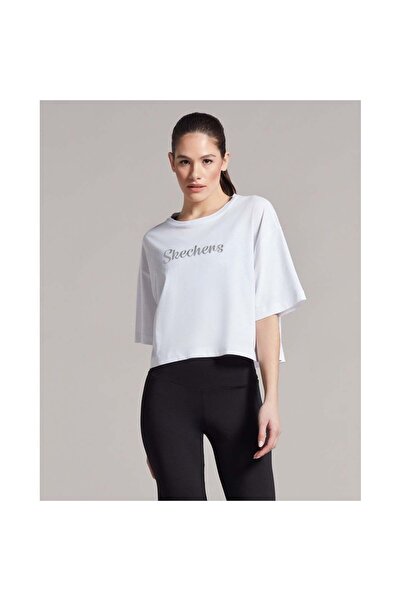 SKECHERS W Graphic Tee Crew Neck Women's T-Shirt S231254-100