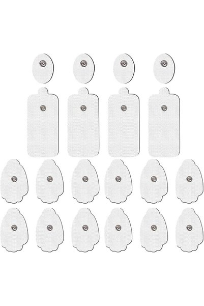 MAKINGTEC TENS Unit Replacement Pads, 20 Pack Snap Electrode Pads for Tens Un...