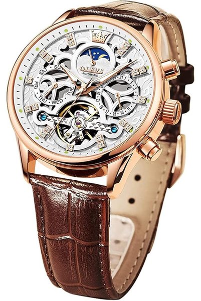 OLEVS Ladies Watches Rose Gold Japanese Quartz Female Watches for Women Water...