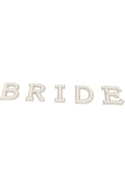 GENERAL SENECESLI 5Pcs Rhinestone Iron On Letter Patches for Clothing