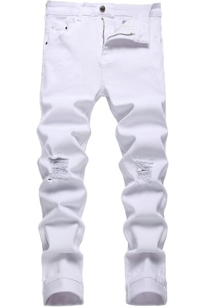 GENERAL JUNBAOSS mens Skinny Stretch Jeans for Men Jeans