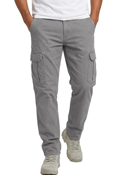 Runcati Men's Cargo Pants Cotton Elastic Waist Hiking Sweatpants Jogger Sport...