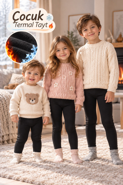 sebura Children's Winter Thick Thermal Tights with Inner Lining to Keep Warm ...