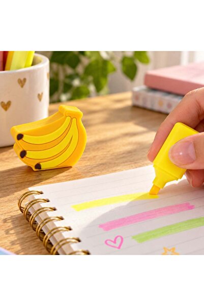 OEM Mini Evidentiator Galben cu Capac Banane 6,5cm