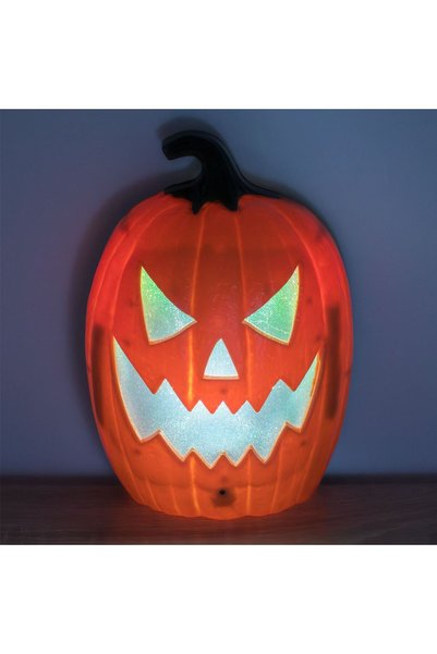 OEM Felinar Decorativ Dovleac Portocaliu cu Lumina & Sunet 22x30x10cm