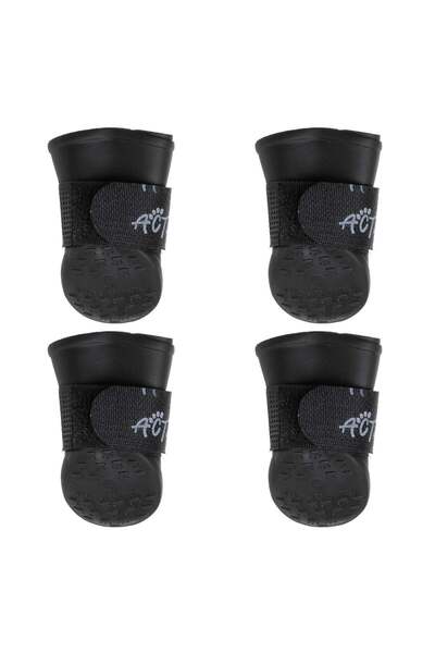 OEM Papucei Negri Anti Alunecare "Active Dog" pentru Caini - 4buc XLarge