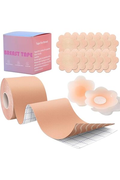 GENERAL Breast Lift Tape Set with Petals and Covers, Breathable Adhesive Brea...