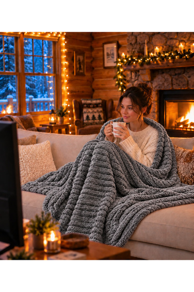 PİAURA Welsoft Tv Blanket 100X175 cm Sofa Shawl, Decorative Blanket