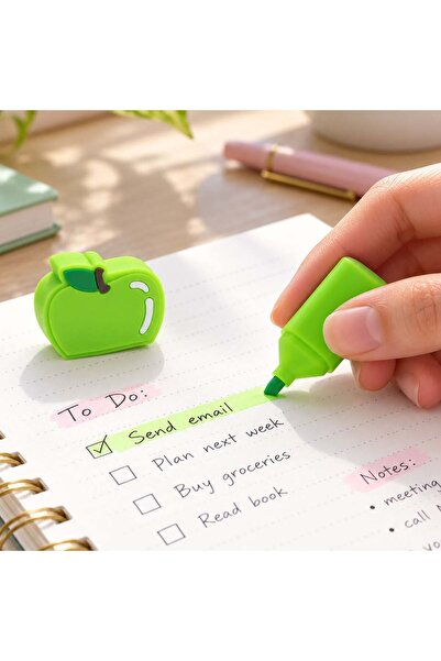 OEM Mini Evidentiator Verde cu Capac Mar 6,5cm