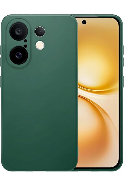 GENERAL غطاء حماية متوافق مع هاتف Vivo X200 FE، مصنوع من السيليكون مع بطانة م...