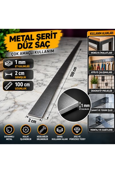 Home 1 Metre Metal Şerit Lama 20x1 mm – Hobi, Maket, El Sanatları ve Metal Ta...