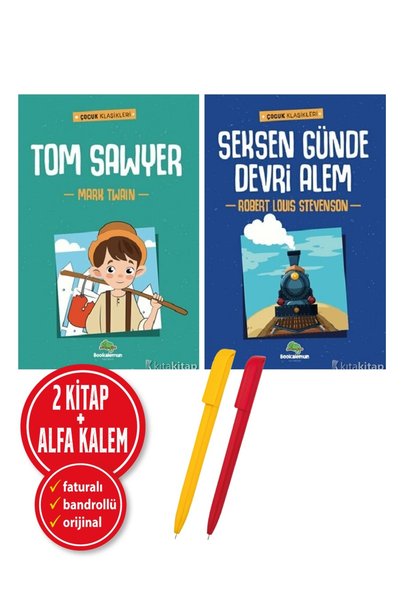 bookalemun yayınevi Alfa Kalem+</DNTCTMS>  يومًا في ثمانين يومًا+ Tom Sawyer<...