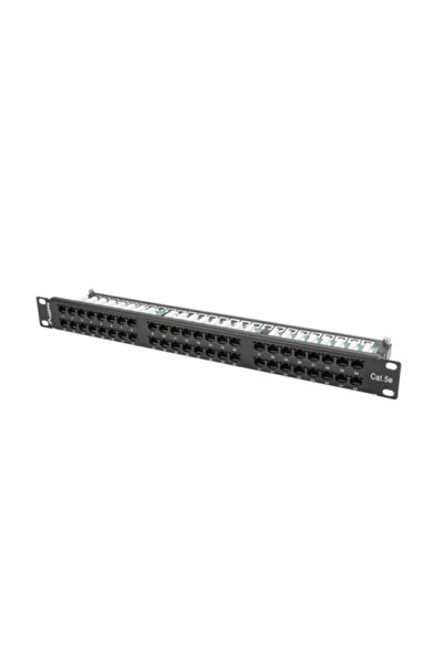 Lanberg Patch panel 48 ports 1U 19" Cat.5e UTP black