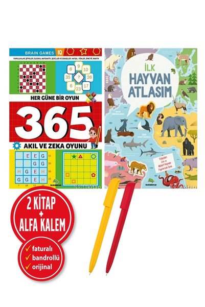 bookalemun yayınevi Alfa Kalem+</DNTCTMS> İlk Hayvan Atlasım (Ciltli)+Her Gün...