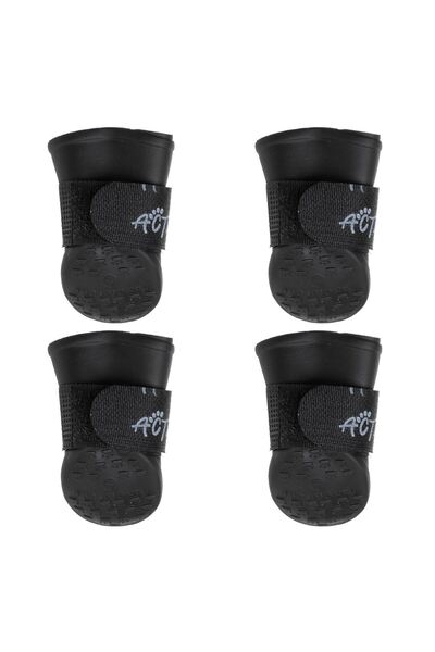 OEM Papucei Negri Anti Alunecare "Active Dog" pentru Caini - 4buc Large