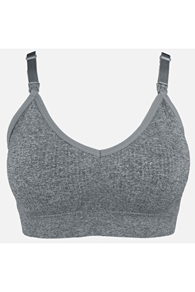 OEM Sutien Maternitate cu Textura Ribbed Gri XLarge