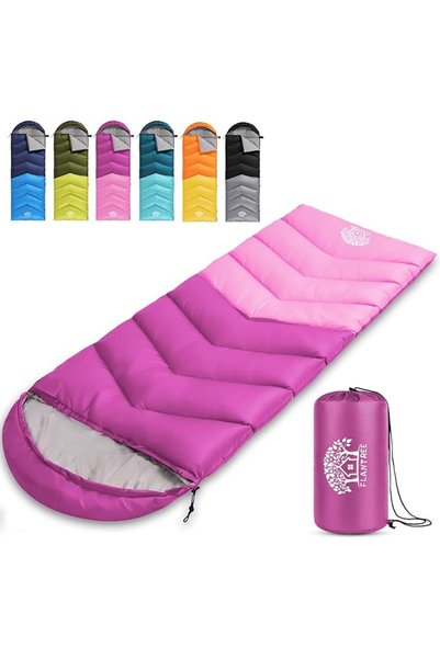GENERAL Sleeping Bag 4 Seasons Adults & Kids for Camping Hiking Trips Warm Co...