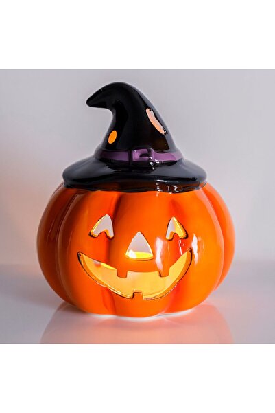 OEM Suport Decorativ de Halloween din Ceramica Dovleac pentru Lumanare Ø13x12cm
