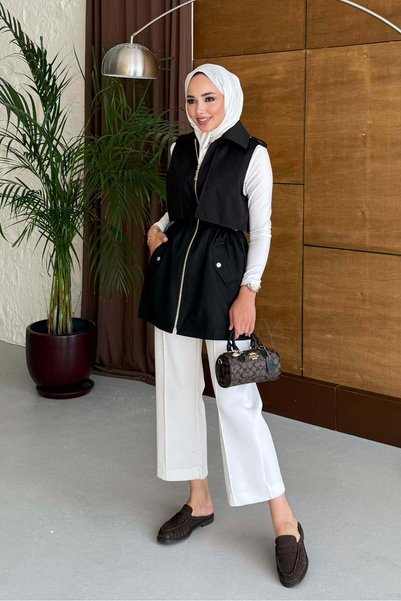 Rimel Moda Lara Yelek Siyah