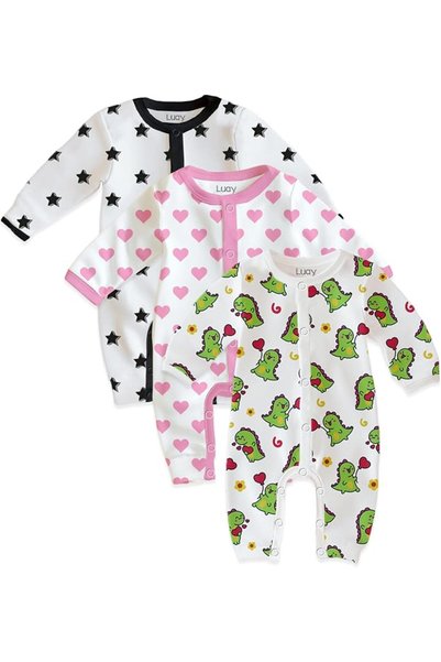 luay 100% Cotton Full Sleeves Baby Romper | Bodysuits & One-Piece Footies for...