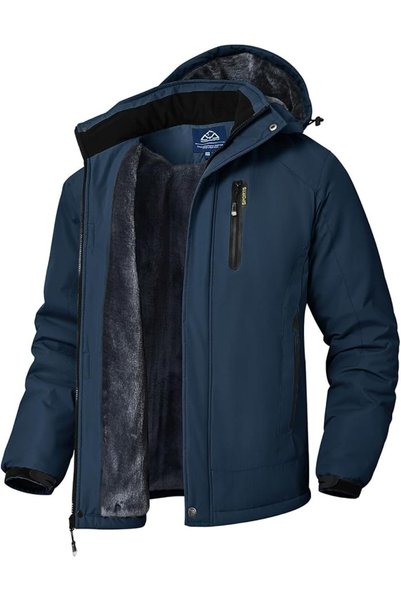 Rdruko Men's Ski Snow Jacket Waterproof Winter Insulated Coat