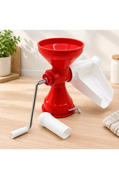 Eseno Select Plastik Süzgeçli Hazneli Salça Makinesi (Metal Kollu)