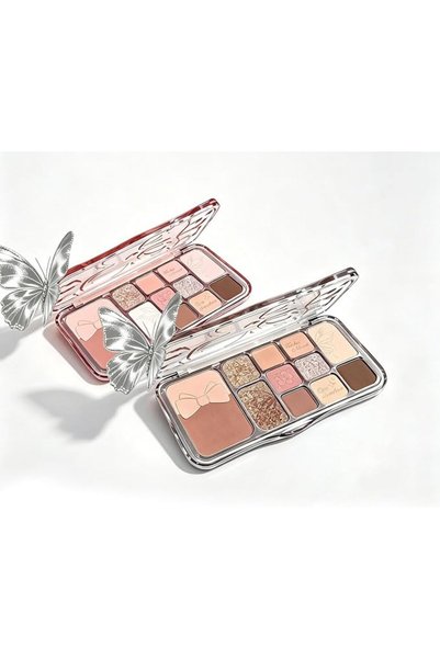 Yelajoy 2 PCS Butterfly Makeup Palette All In One Eyeshadow Kit