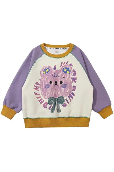 GENERAL L&Wen Girls Crewneck Raglan Long Sleeves T-shirt