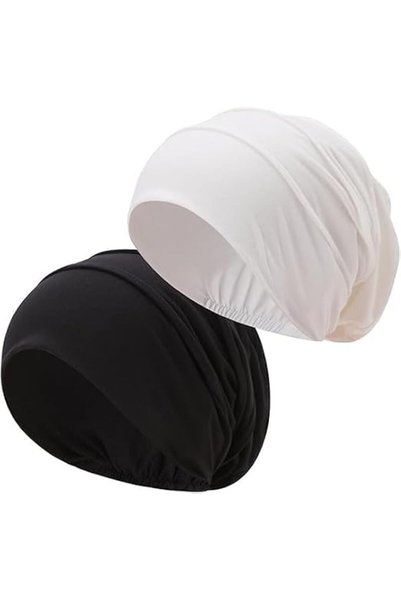 Bukela Cotton Slouchy Beanie 2PCS Chemo Headwear Soft Cancer Cap Head Cover f...