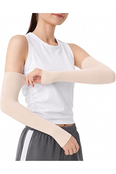 GENERAL Black, White, or Skin Tone Arm Sleeves for Men and Women, 2 Pairs 4 P...