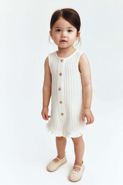 H&M Waffle-knit romper suit