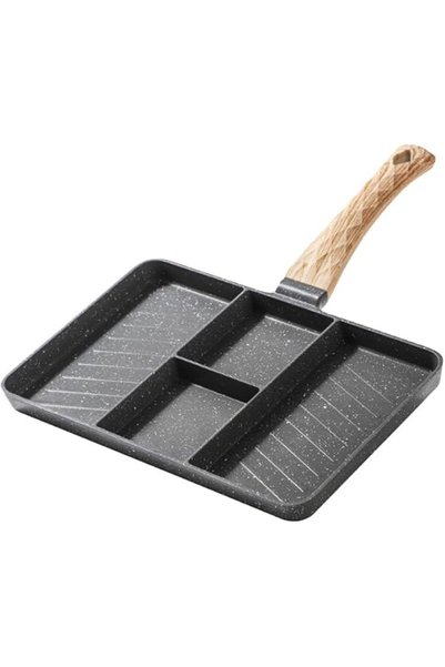 PRETYZOOM Non Stick Egg Frying Pan Aluminum Alloy Breakfast Skillet with Hand...