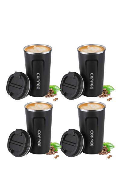 Marzo Black 380ml Vacuum Insulated Coffee Mug