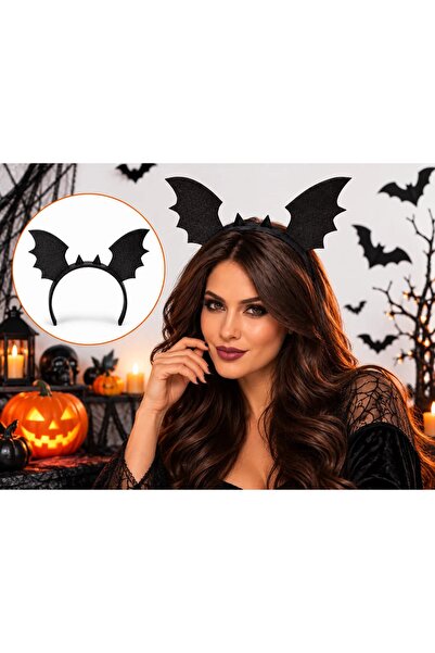 Goplast Premium Halloween Cadılar Bayramı Yarasa Saç Bandı | Yarasa Kanatları ve Dikenleri