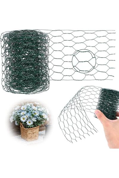 Yelajoy Garden Wire Net 10x300cm, Hexagonal Mesh, Garden Fencing Netting, Flo...
