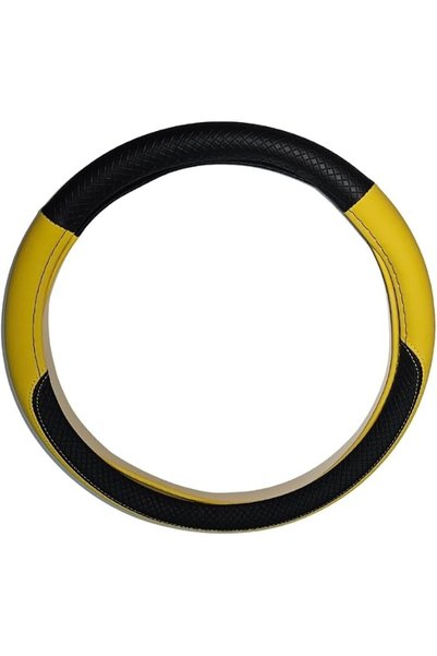 GENERAL Fiber Leather Car Steering Wheel Cover, Universal 14.5~15 Inch for Ca...