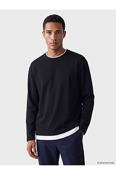 LC Waikiki Esvab • Modern & Distinctive Zero Roba Collar Long Sleeve Men's T-...