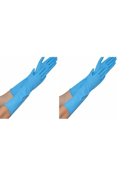 UNIMED Unisex Long Cuff Blue Nitrile Examination Gloves (pack of 1)