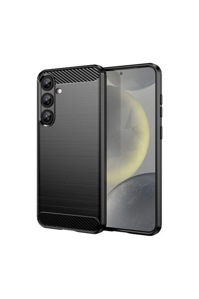 Hurtel Carcasă din carbon pentru Samsung Galaxy S26 Ultra - Negru