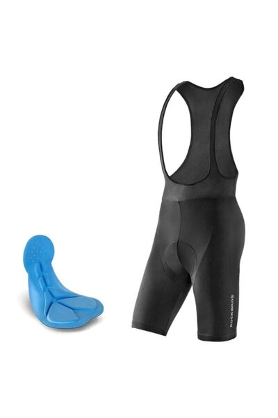 ROCKBROS Pantaloni scurți cu bretele RK2002XL cu protecție XL - negri