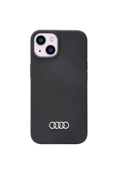 Audi Husă de silicon pentru iPhone 14 - Negru